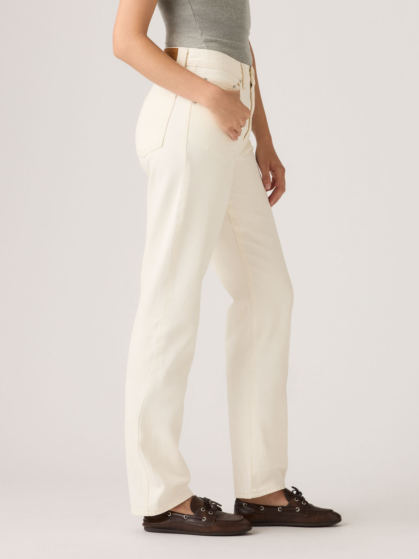 Levi's Easy Dad Jeans Truth Slip White