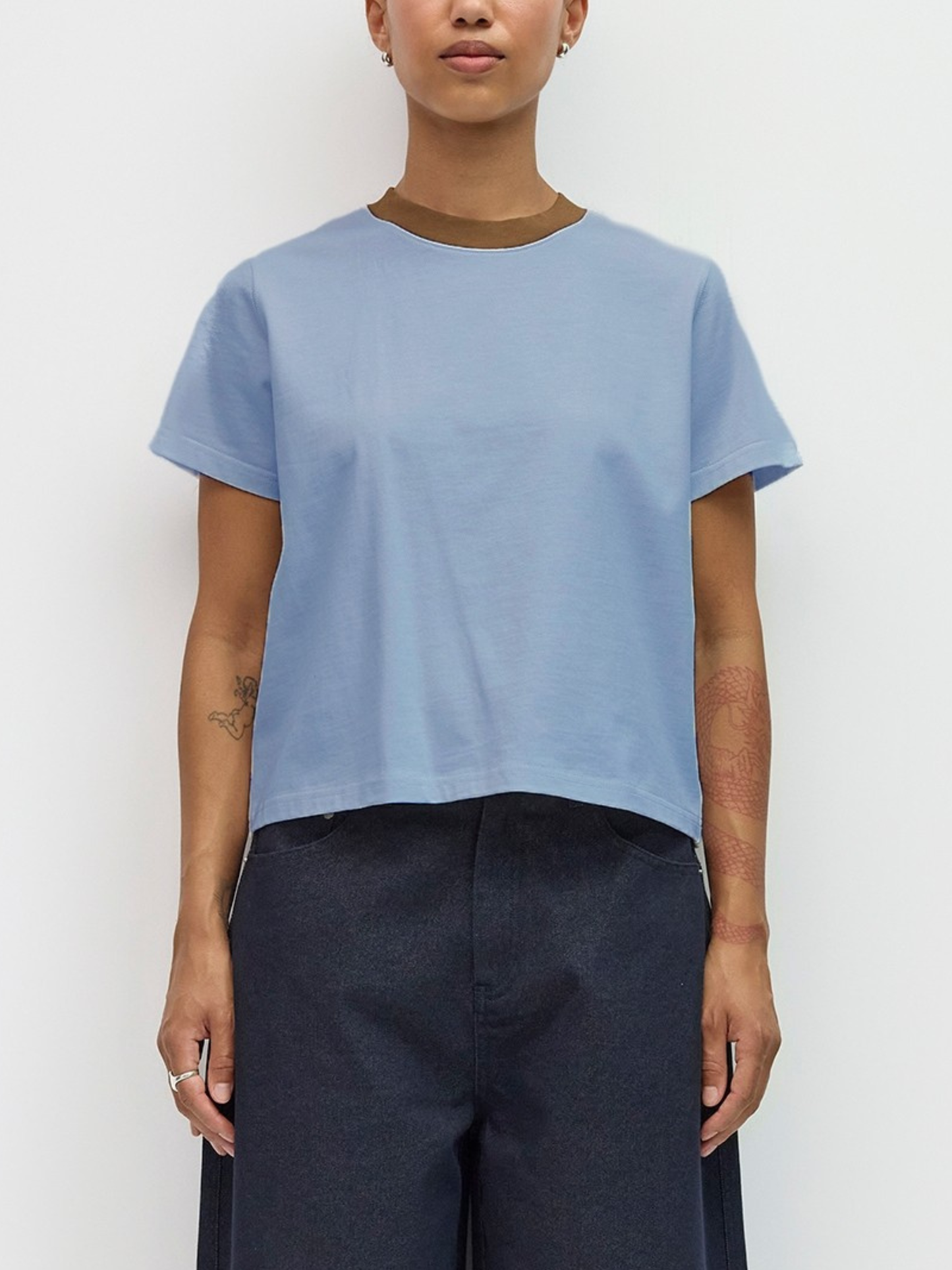 Chloe Top Blue-Brown