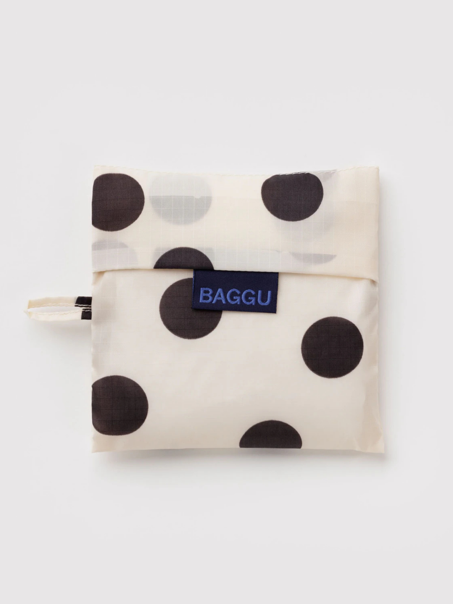 Standard Baggu Cream & Black Polka Dot