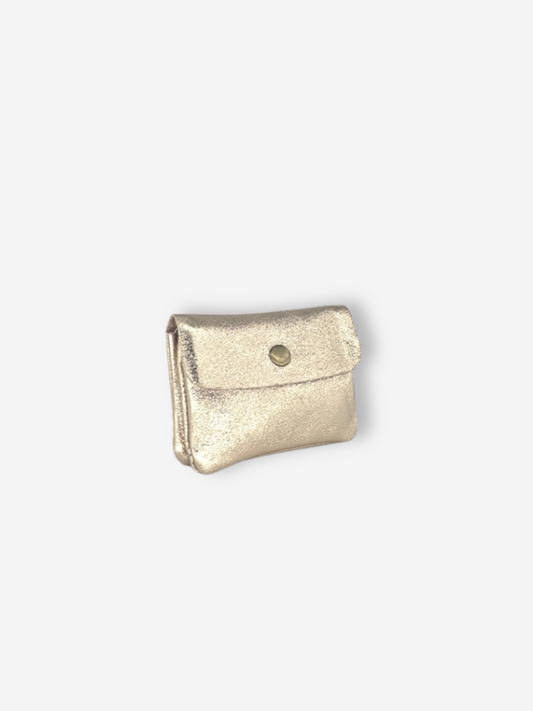 Leather Wallet | Metallic Lilac