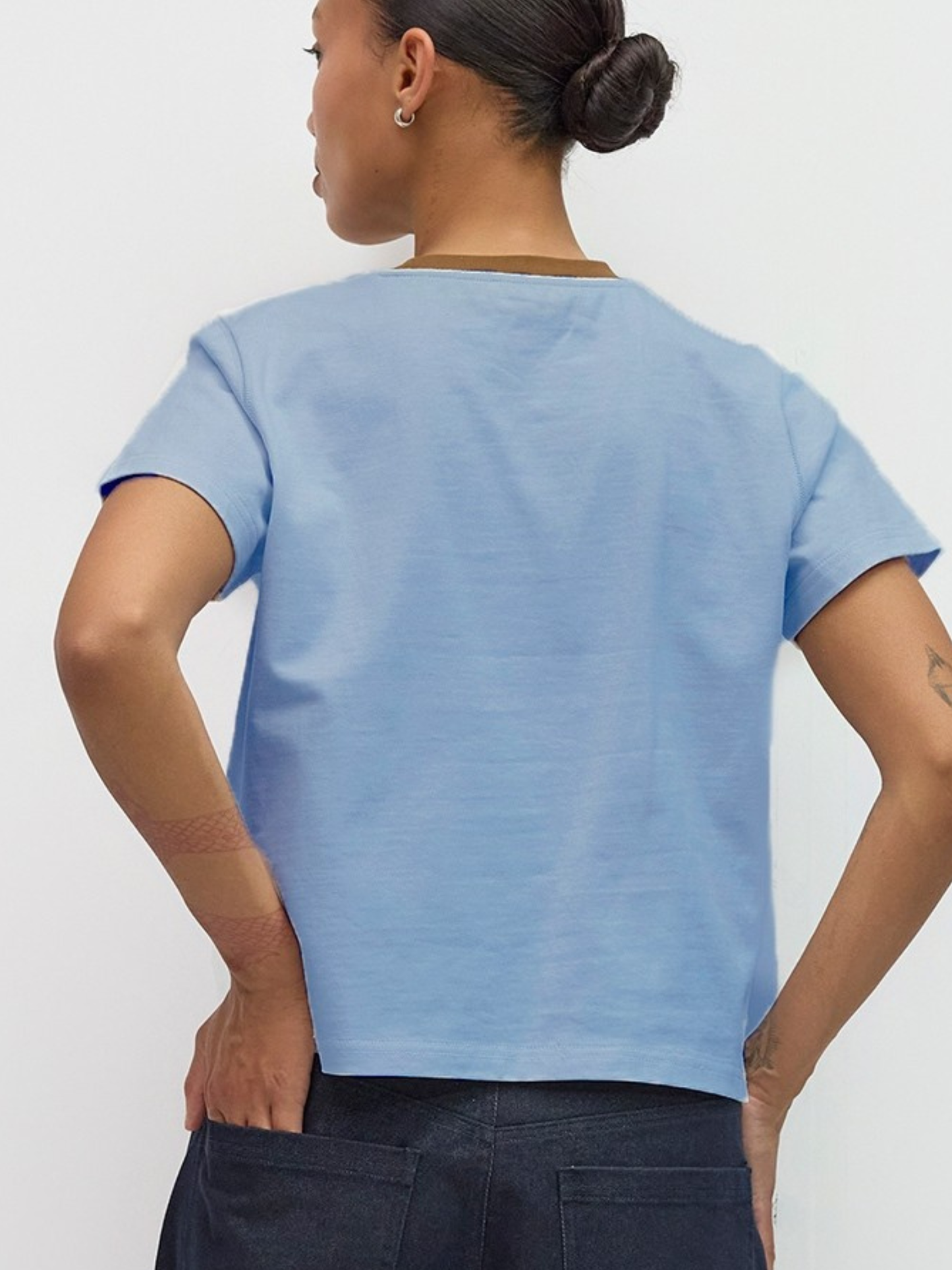 Chloe Top Blue-Brown
