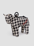 Horse Charm | Black & White Gingham