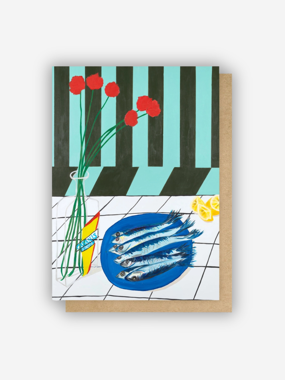 Striped Sardines Card