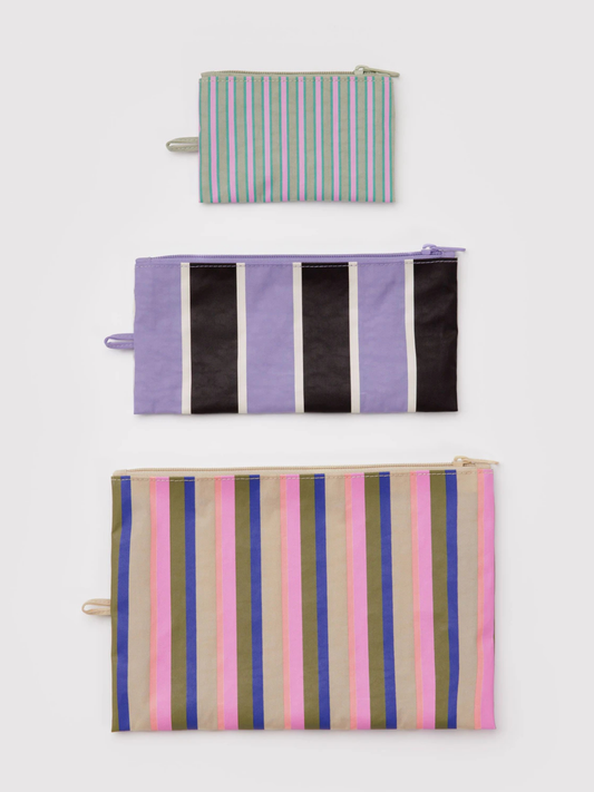 Flat Pouch Set Candy Shop Stripe