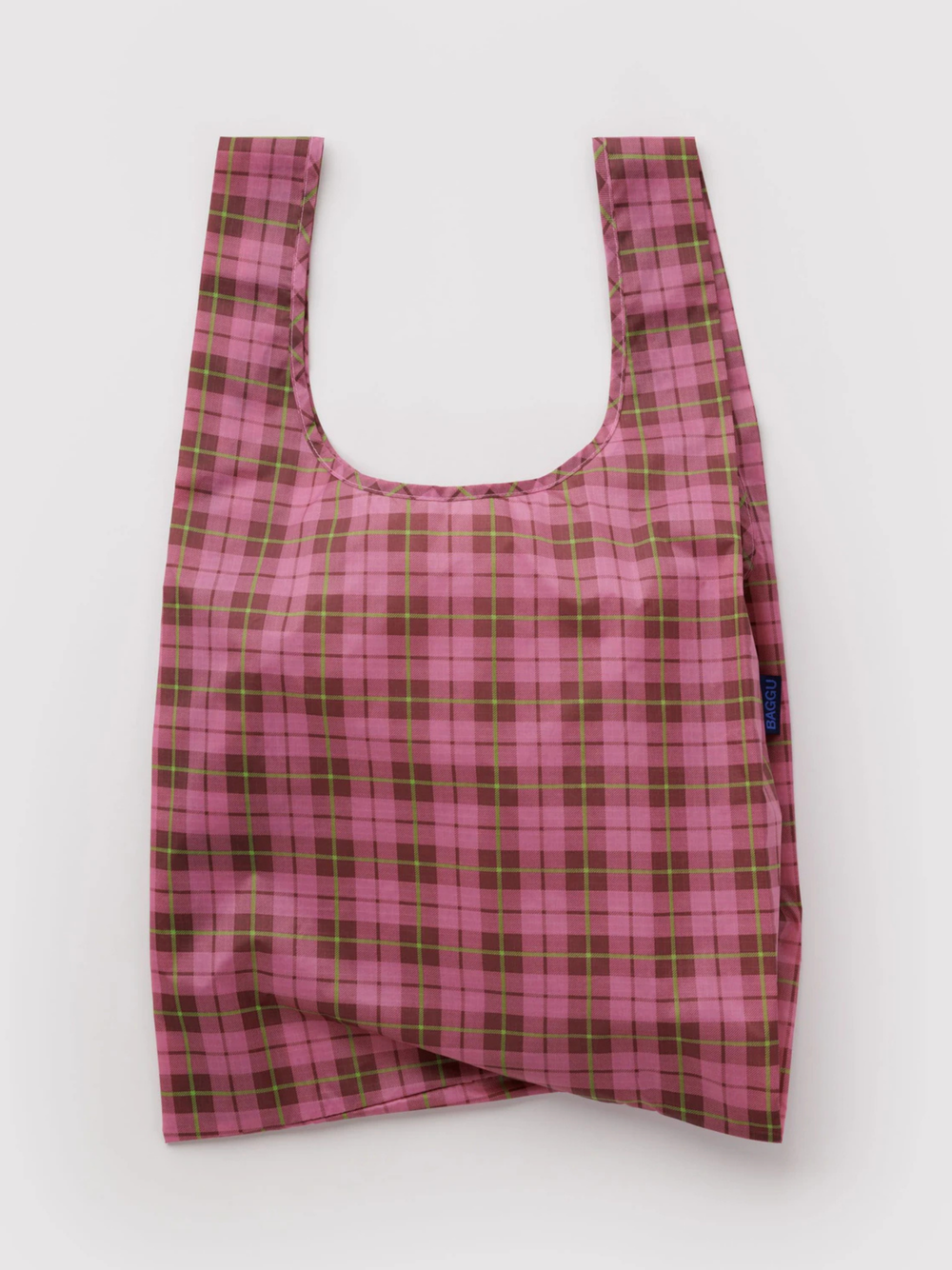 Standard Baggu Azalea Pink Tartan