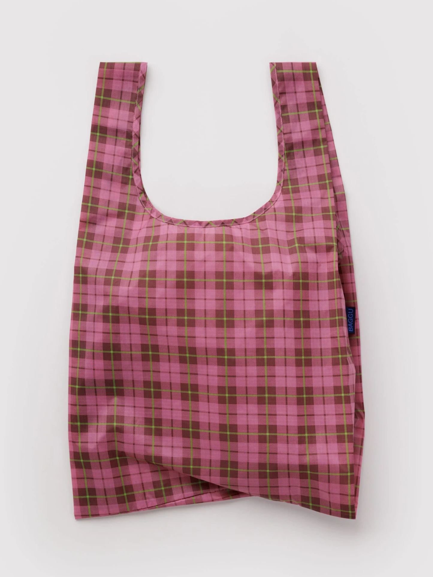 Standard Baggu Azalea Pink Tartan