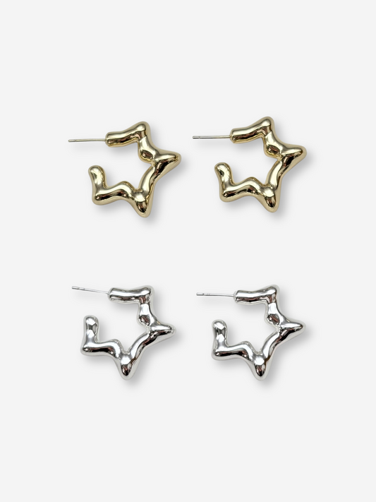 LIMITED EDITION | Puffy Star Hoops