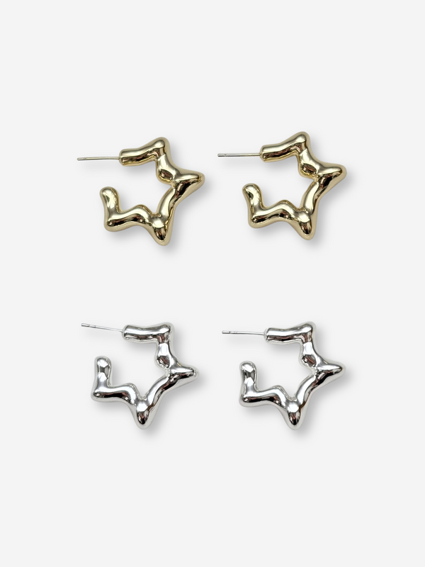 LIMITED EDITION | Puffy Star Hoops