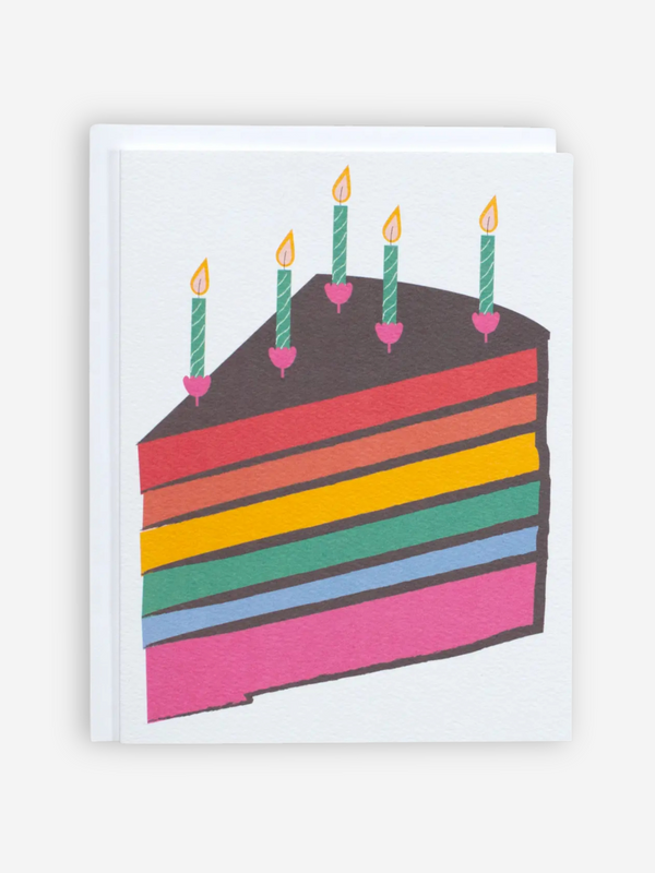 Rainbow Birthday Cake Card