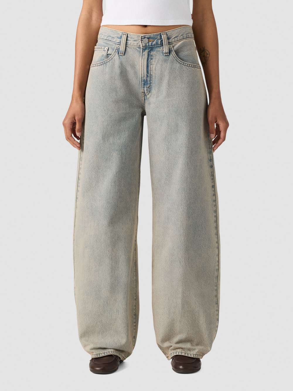 Middy Balloon Jeans | Mine Time Grey