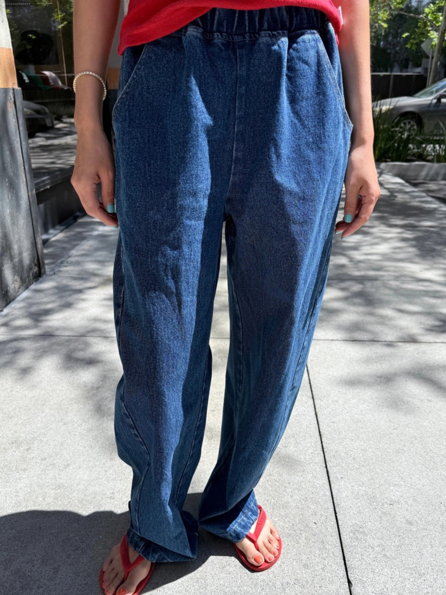 Long Arc Pants | Blue Denim