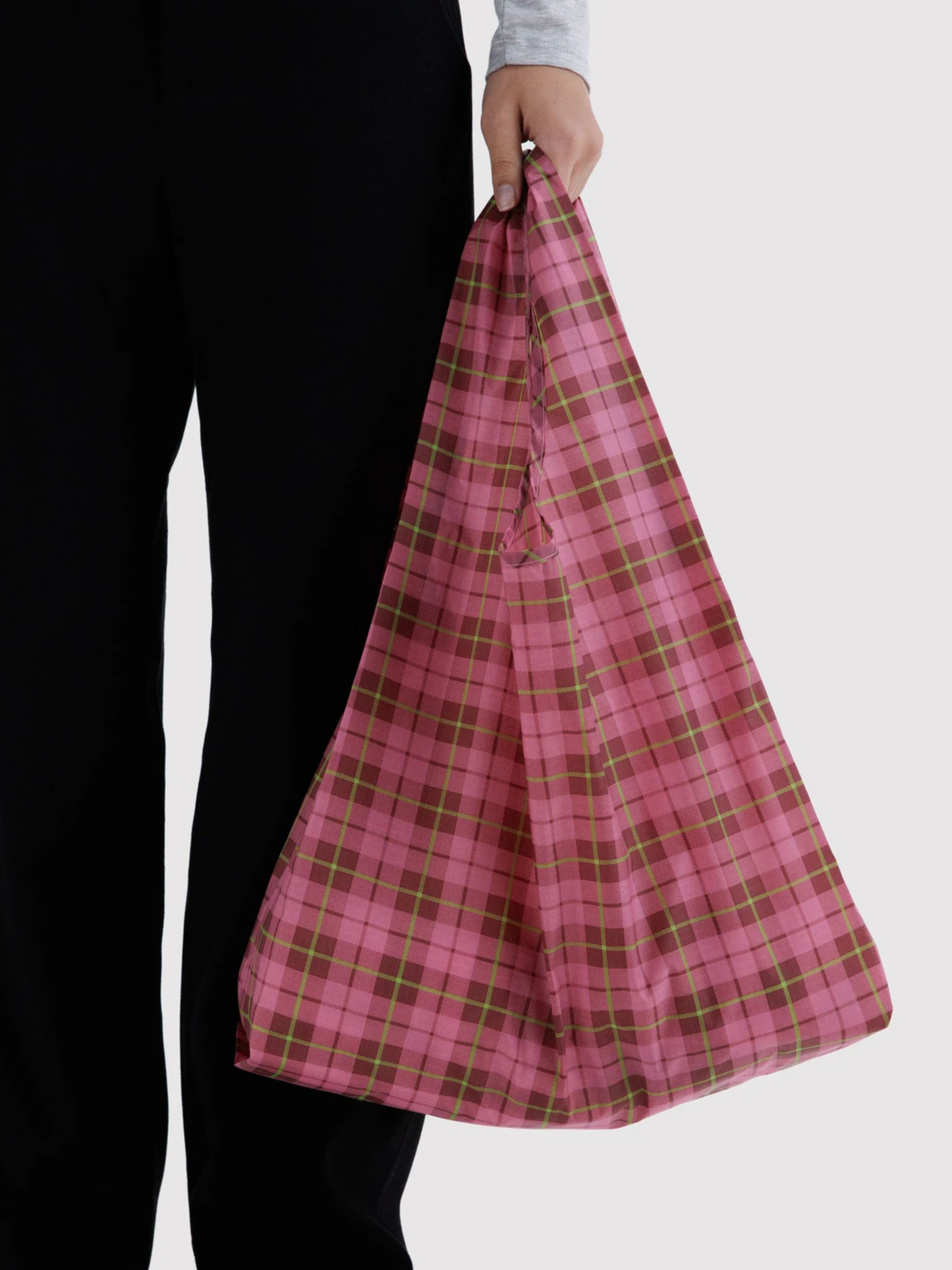 Standard Baggu Azalea Pink Tartan