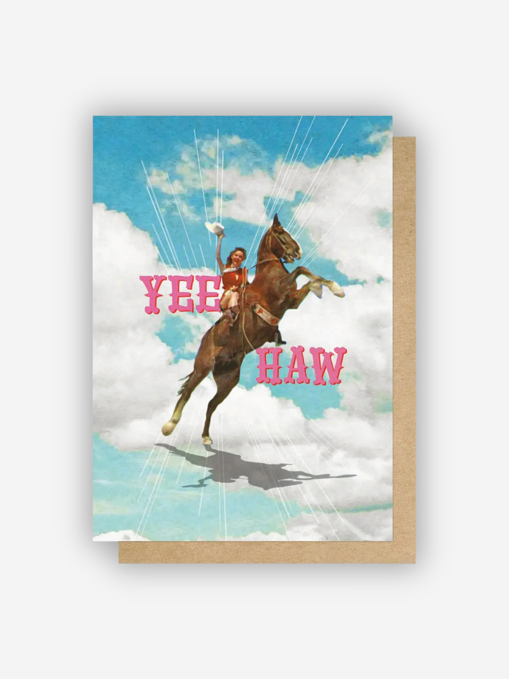 Yee Haw Cowgirl Card