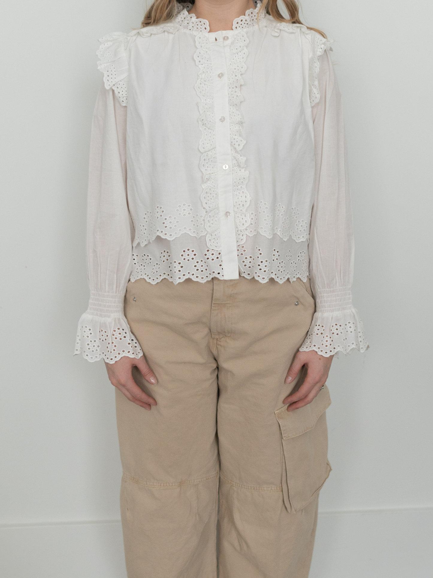 VINTAGE by TUU | Jennifer and Grace Cotton Frill Top (M)