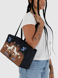 Medium Nylon Bowler Bag | Western Appliqué