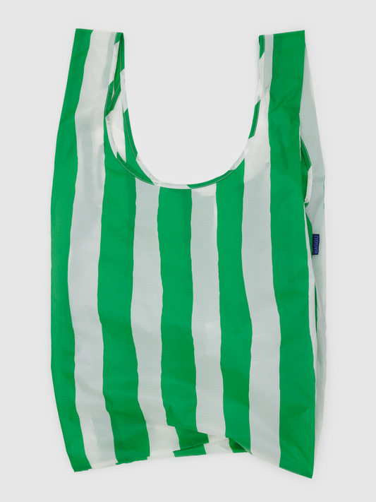 Big Baggu | Green Painted Stripe
