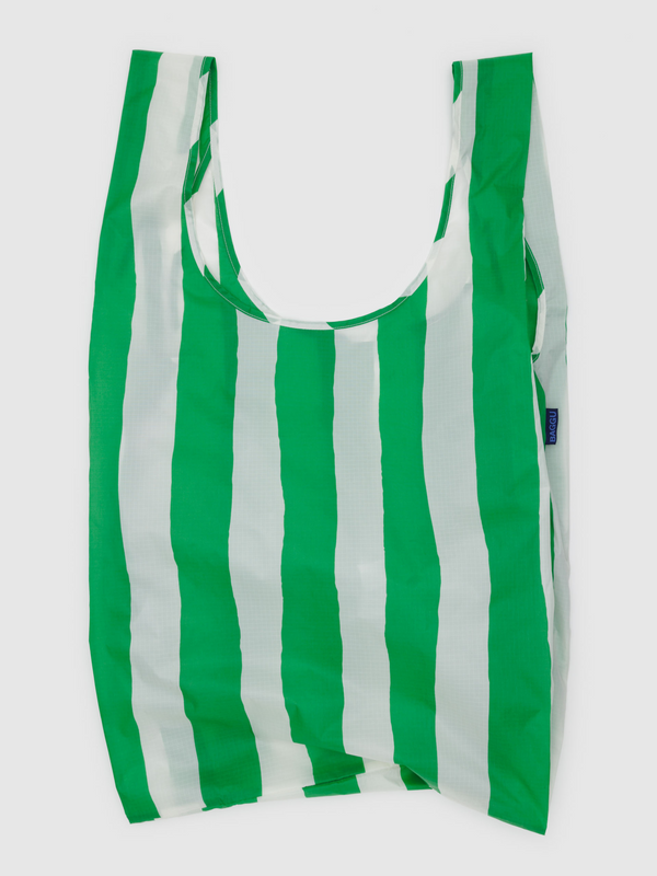 Big Baggu | Green Painted Stripe
