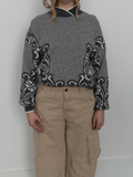 VINTAGE by TUU | Grey Patterned Sweater (S-L)
