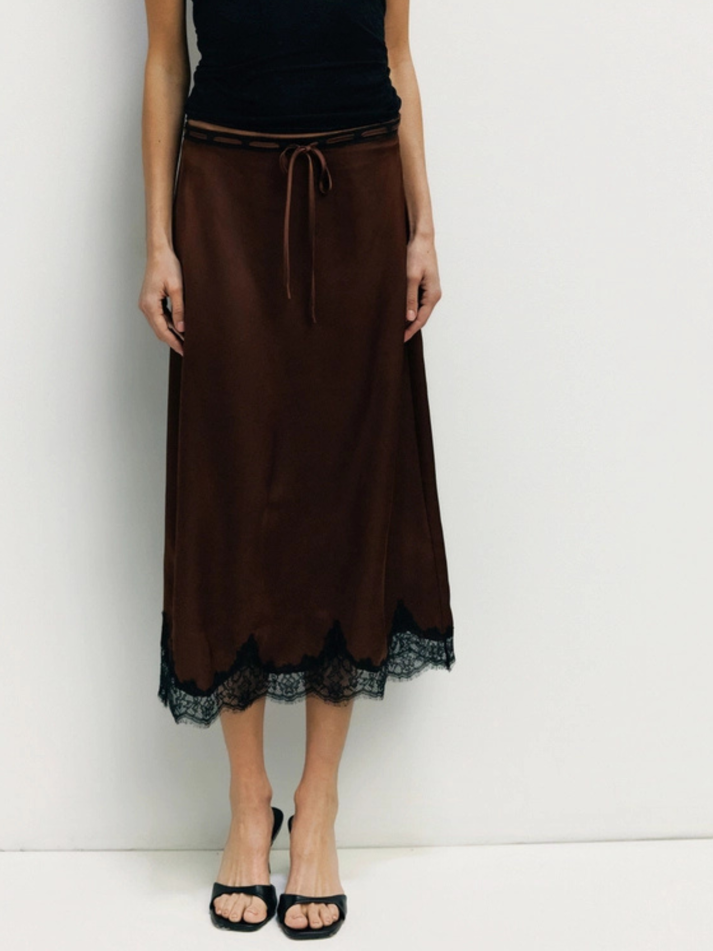 Gabrielle Skirt Brown-Black