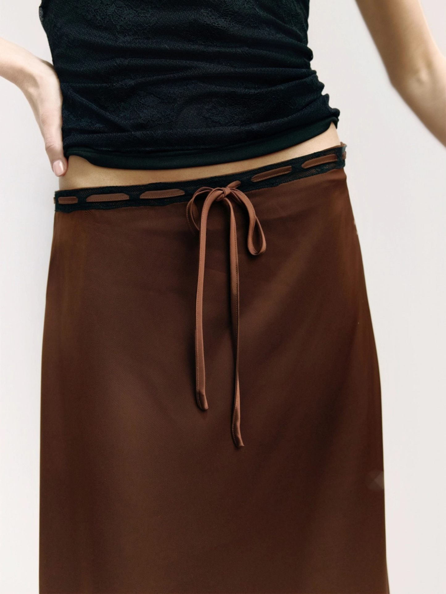 Gabrielle Skirt Brown-Black