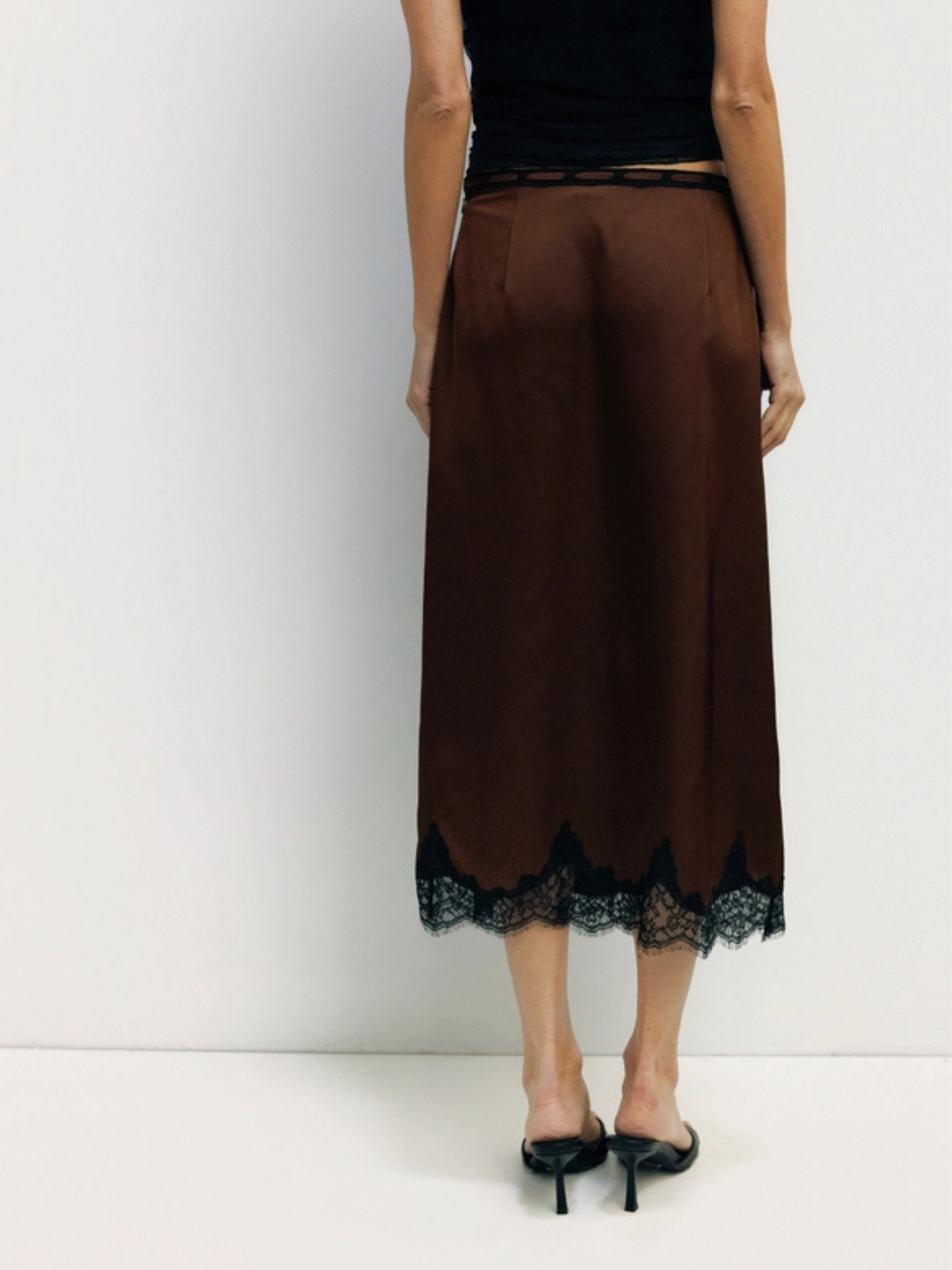 Gabrielle Skirt Brown-Black