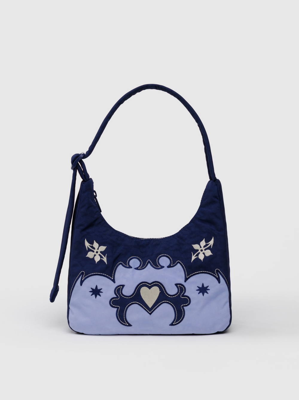 Mini Nylon Shoulder Bag | Western Appliqué