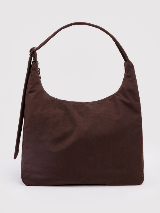 Nylon Shoulder Bag Coffee
