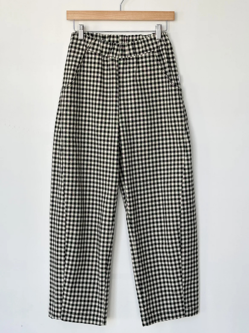 Gingham Arc Pants | Black Gingham