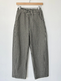 Gingham Arc Pants | Black Gingham