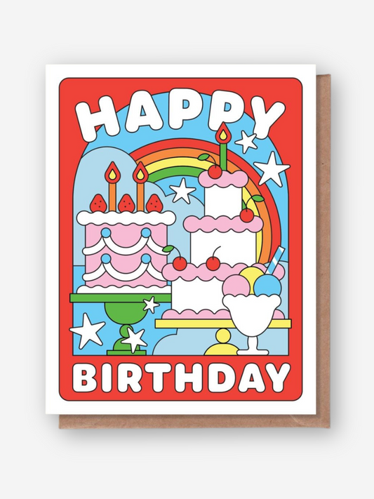 Happy Birthday Desserts Card