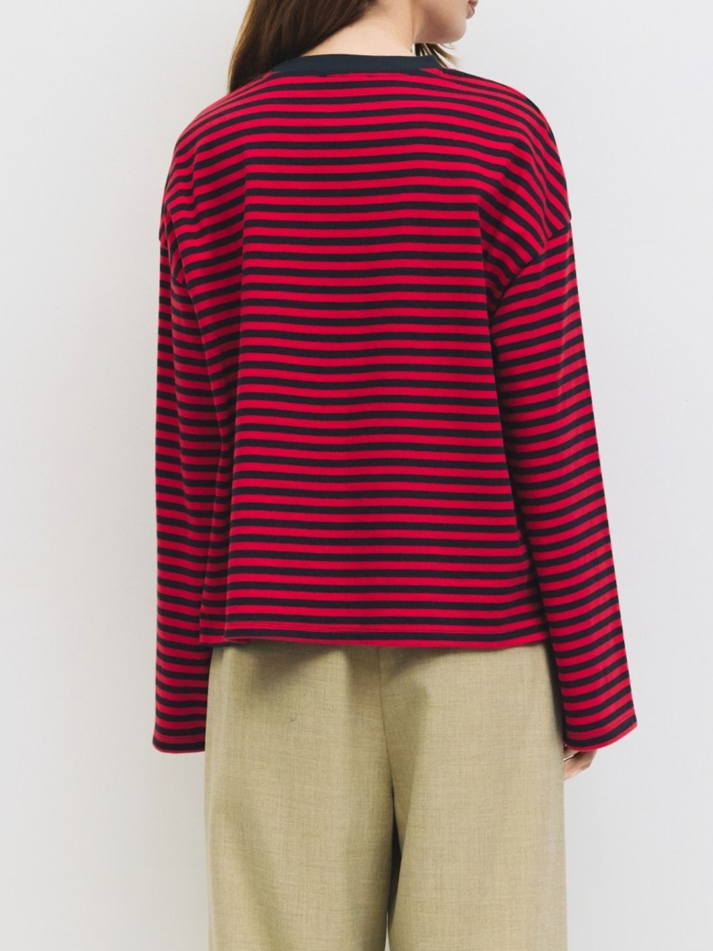 Callahan Top | Navy Red
