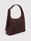 Nylon Shoulder Bag Coffee