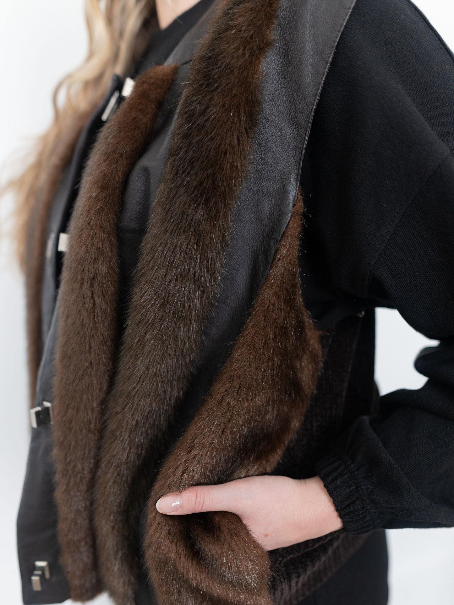 VINTAGE by TUU | Faux Fur Leather Vest (S-XL)