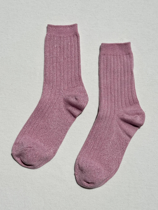 Her Socks Glitter | Sparkling Rose