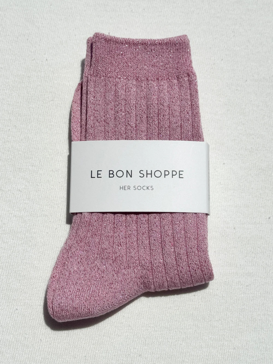 Her Socks Glitter | Sparkling Rose