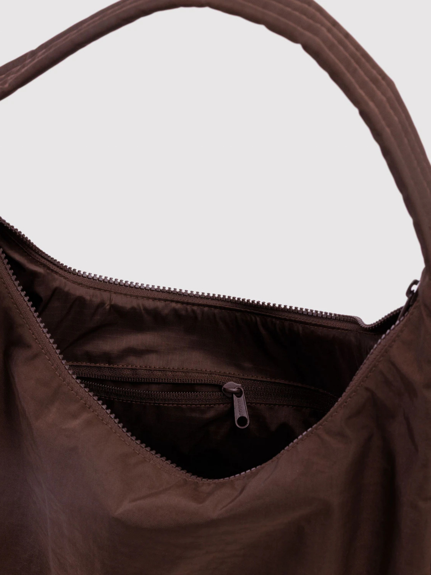 Nylon Shoulder Bag Coffee