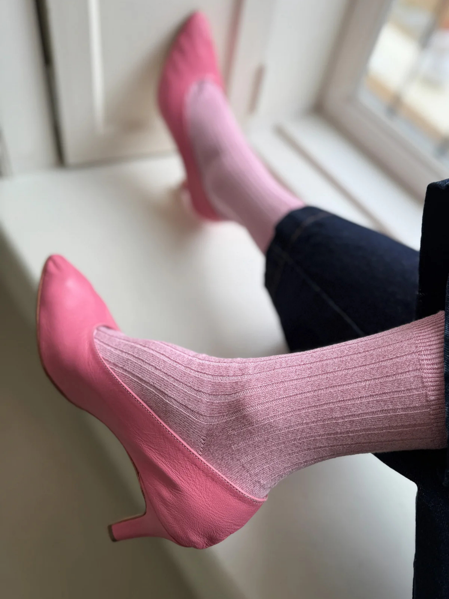 Her Socks Glitter | Sparkling Rose