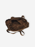 Suede Leather Rivet Tote  | Brown