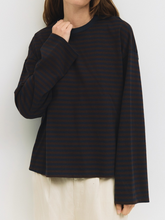Callahan Top | Brown Navy