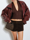 Perry Faux Leather Bomber
