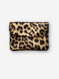 Leather Snap Wallet | Metallic Leopard