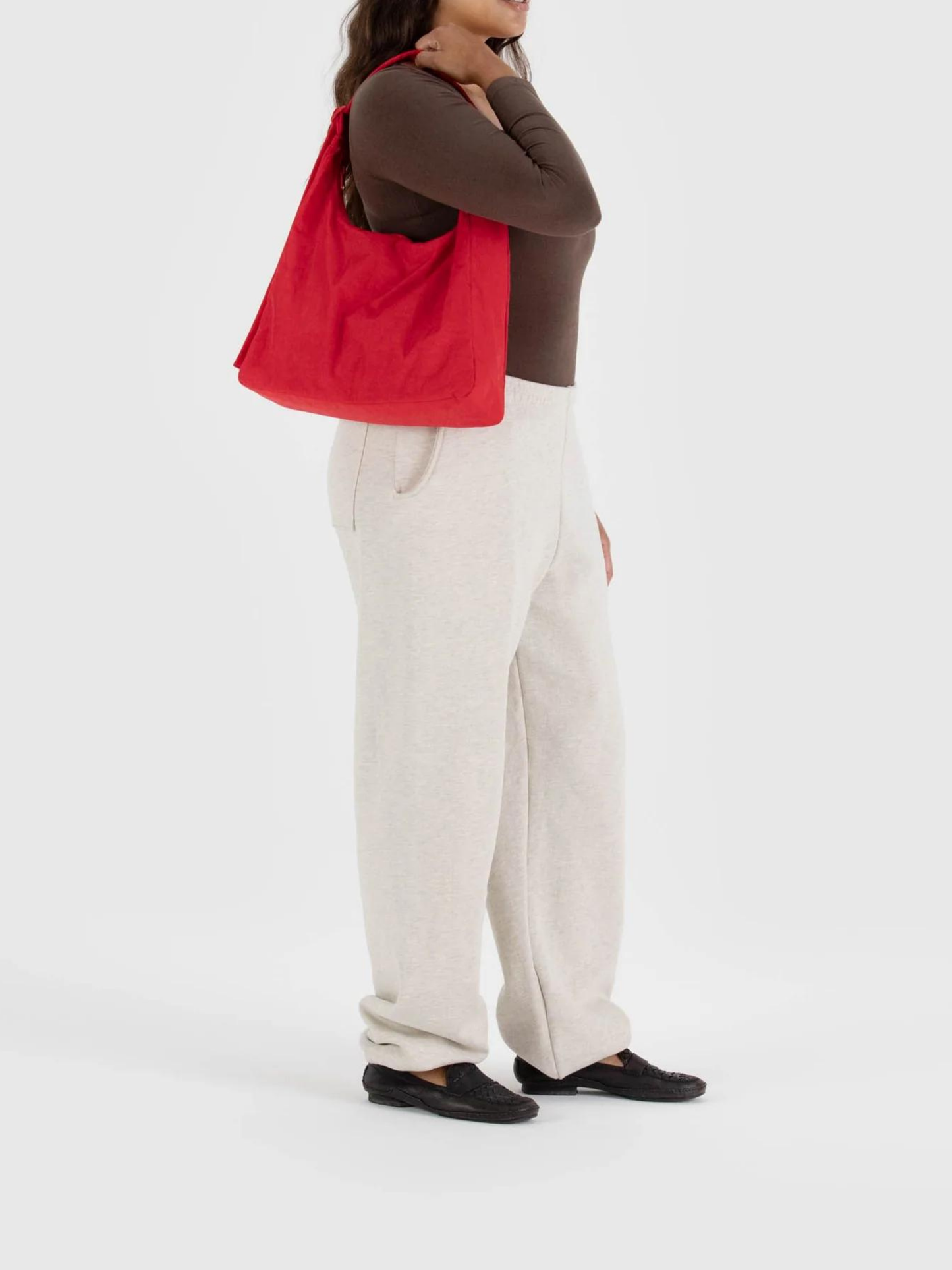 Nylon Shoulder Bag | Candy Apple Red