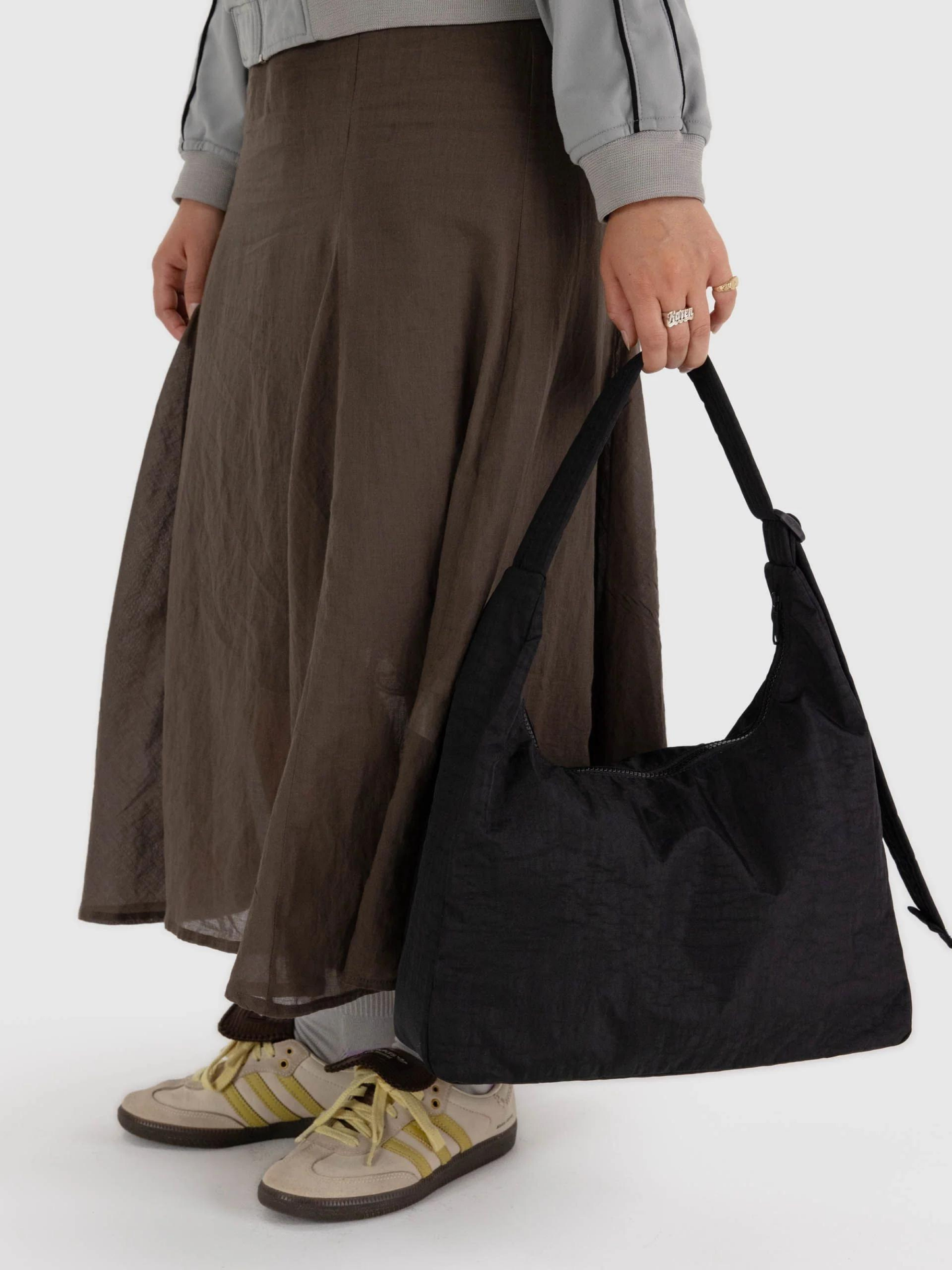 Nylon Shoulder Bag | Black