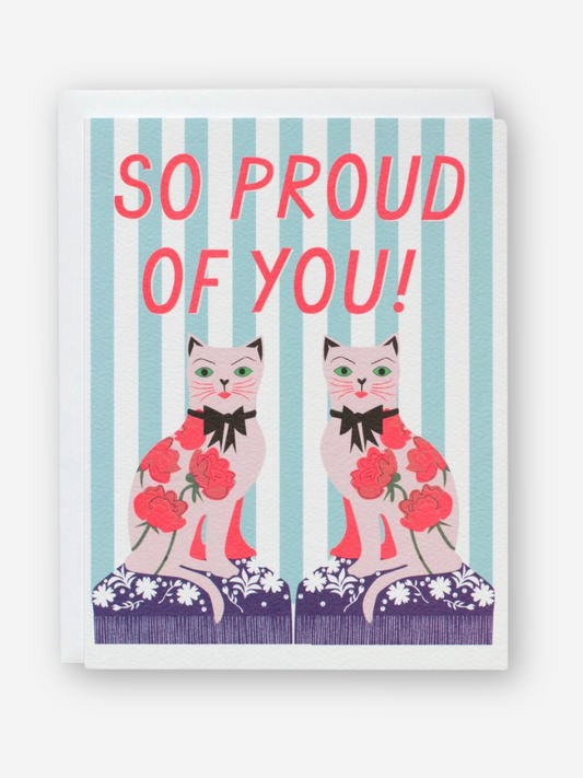 Proud Staffordshire Cats Card