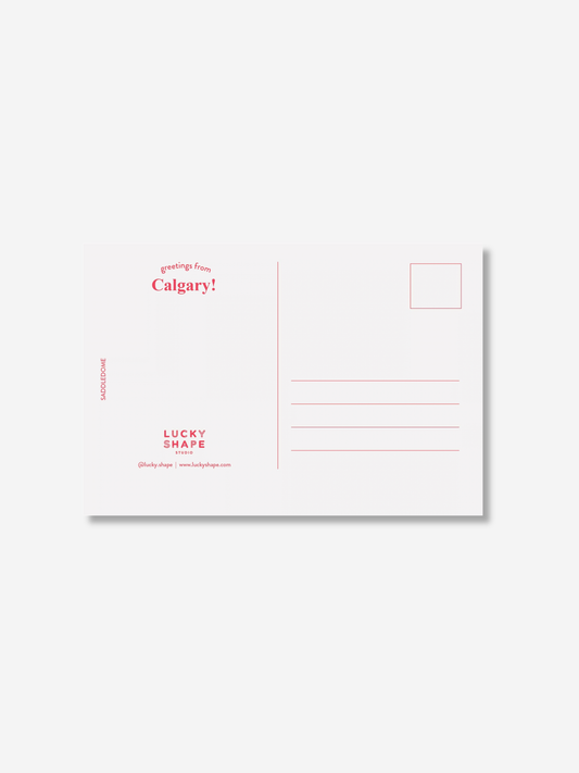 Lucky Shape Postcard | Pink Saddledome