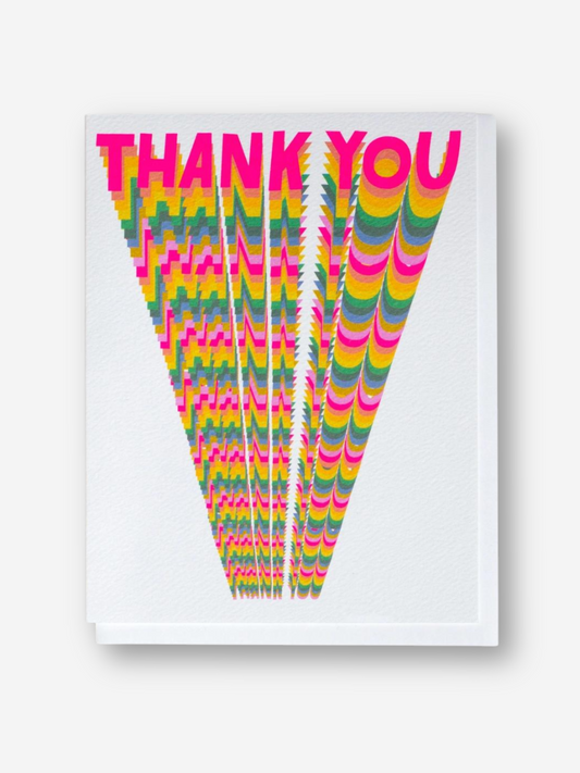 Infinite Rainbow Thank You Card
