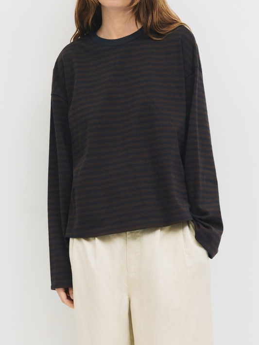 Callahan Top | Brown Navy