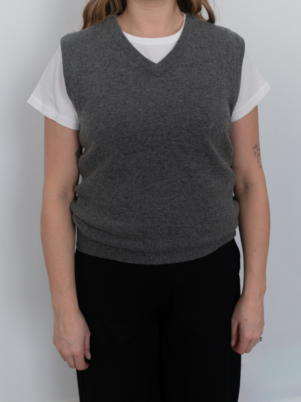 VINTAGE by TUU | Grey Wool Vest (M-L)