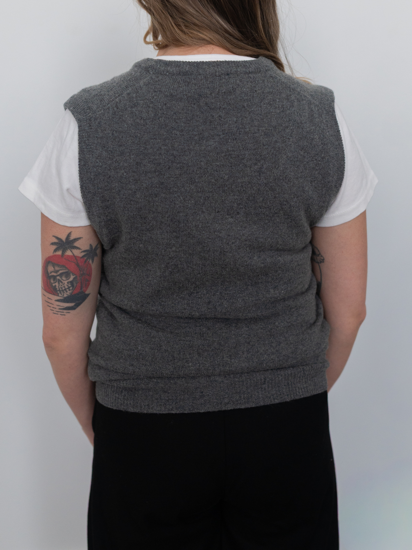 VINTAGE by TUU | Grey Wool Vest (M-L)