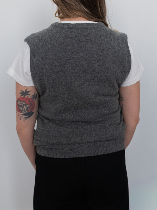 VINTAGE by TUU | Grey Wool Vest (M-L)